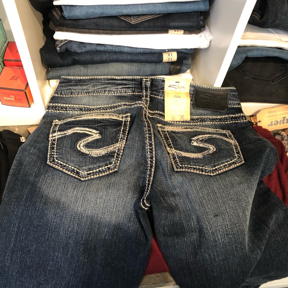 Silver jeans
